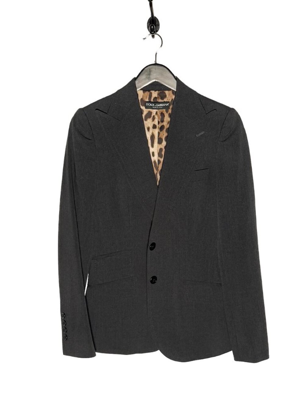 Dolce & Gabbana Charcoal Single Breast Blazer